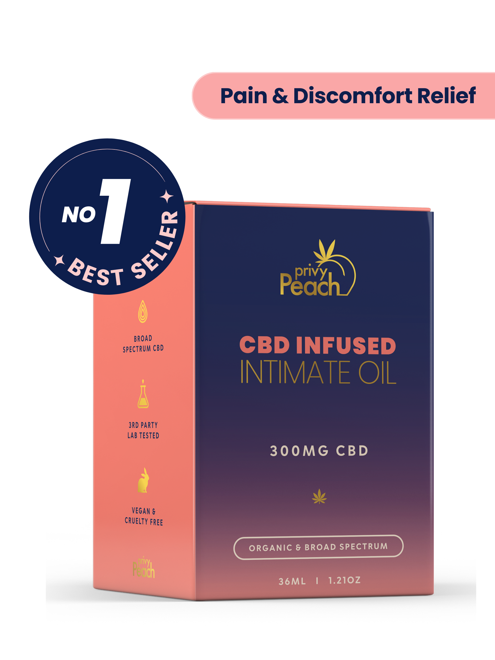 Intimate Oil - CBD Infused Privy Peach Intimate Oil - CBD Infused Privy Peach