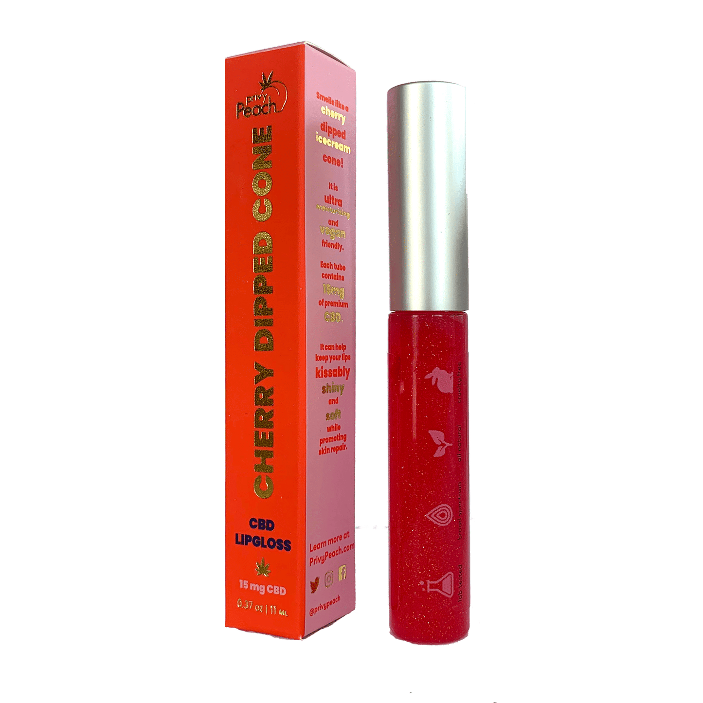 Cherry Dipped Cone CBD infused Lip Gloss