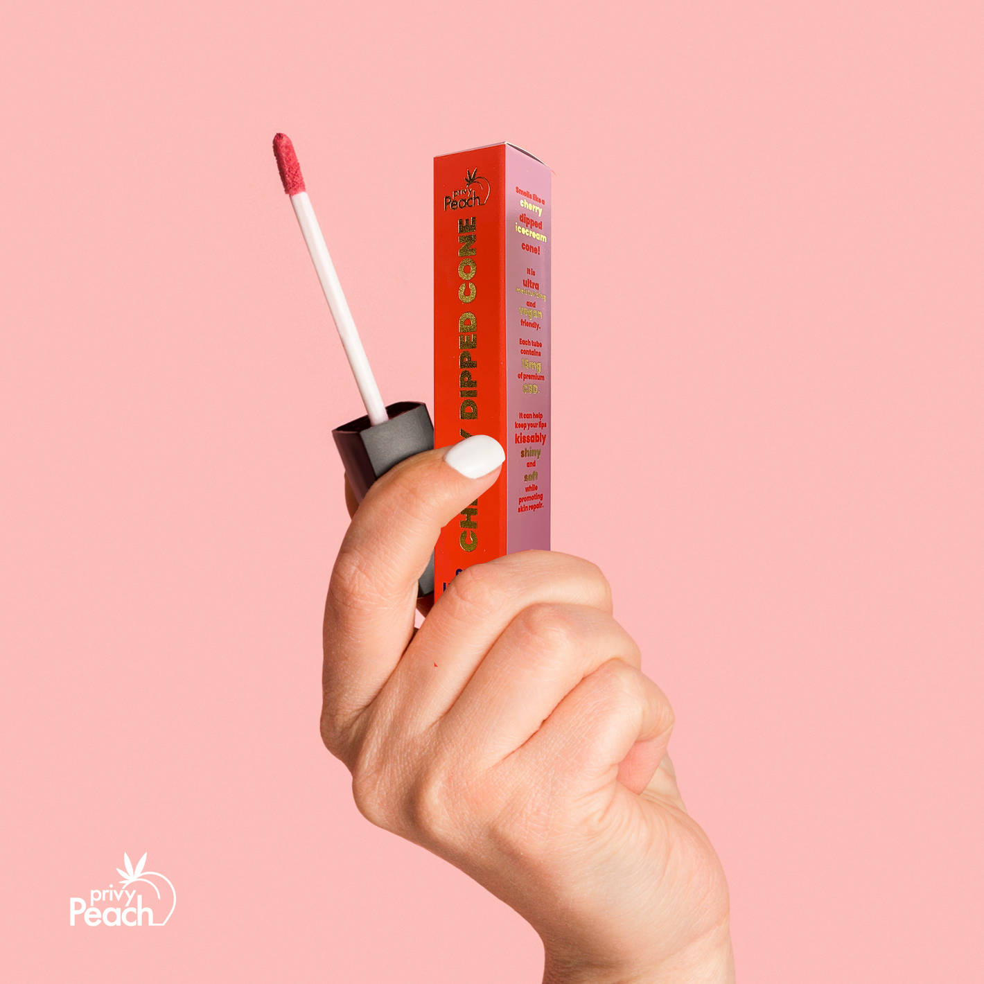 CBD Infused Cherry Dipped Cone Lip Gloss